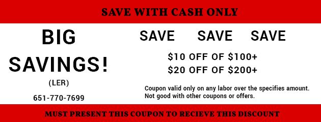 Save with Cash Only